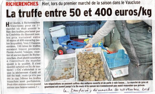 Premier marche richerenches