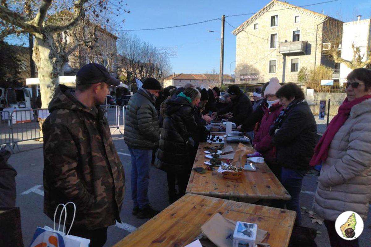 Marché des truffes, Ruoms